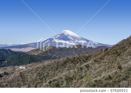 箱根駒岳 從富士山展望台眺望富士山 97680931