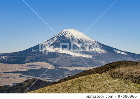 箱根駒岳 從富士山展望台眺望富士山 箱根駒岳 從富士山展望台眺望富士山 97680960