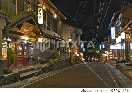[Dorogawa Onsen Dorogawa (Night)] Dorogawa, Tenkawa Village, Yoshino District, Nara Prefecture 97681186