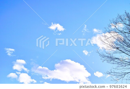Blue sky and cloud image 97681624