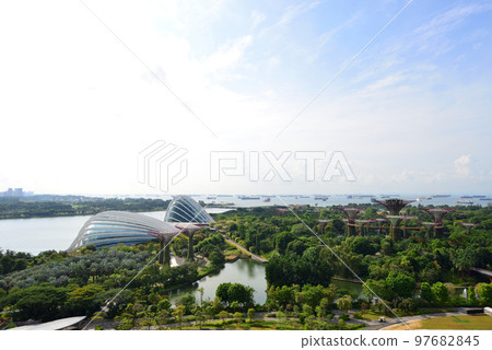 Singapore Attractions Gardens by the Bay Supertree and Flower Dome 97682845