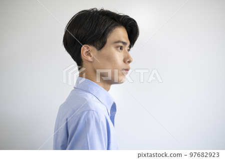 Young man profile 97682923
