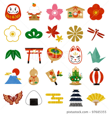 日式圖標集（彩色） 97685355