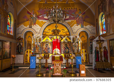 The Russian Orthodox Church in Zheleznovodsk. The Russian Orthodox Church in Zheleznovodsk. 97686305