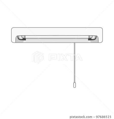 Drawstring switch lighting fixtures (straight tube fluorescent lamps) 97686515