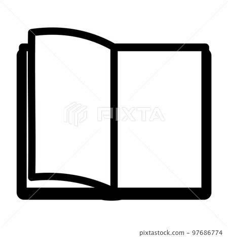 This is an illustration of the notebook icon. 97686774