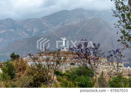 Huascaran National Park in Peru in Yungay. UNESCO World Natural Heritage List. biosphere reserve in the Andes Huascaran National Park in Peru in Yungay. UNESCO World Natural Heritage List. biosphere reserve in the Andes 97687033