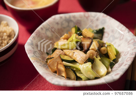 Japanese dining table, Happosai, Chinese stir-fry Japanese dining table, Happosai, Chinese stir-fry 97687086