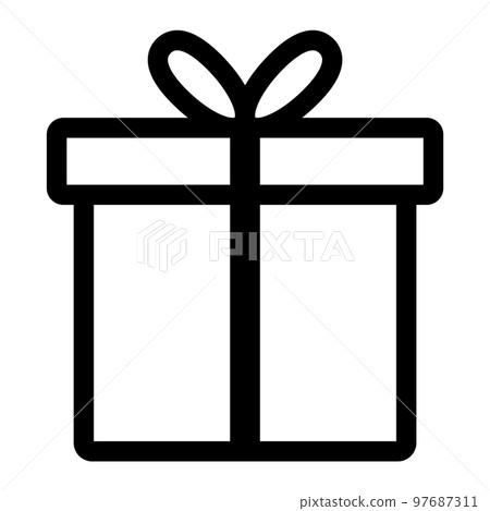 This is an illustration of the gift icon. This is an illustration of the gift icon. 97687311