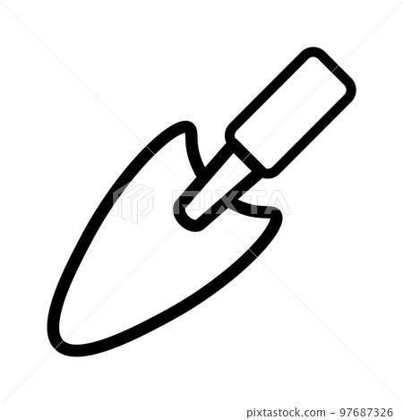 This is an illustration of the shovel icon. 97687326