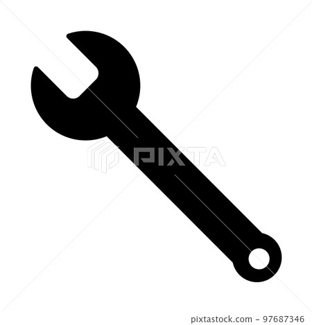 This is an illustration of the spanner icon. 97687346