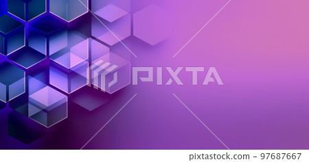 Abstract Background with Hexagons 97687667