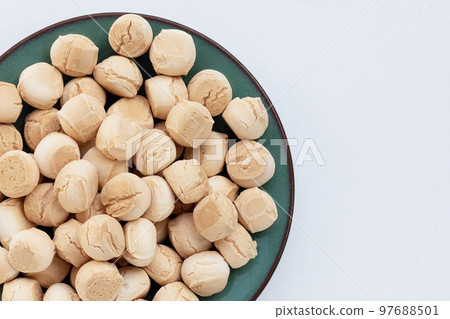 Thai sweetmeat made of flour, egg and sugar Thai sweetmeat made of flour, egg and sugar 97688501