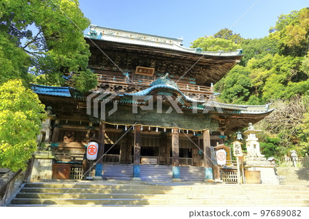 [香川縣]金比羅山（旭日神社）早春朝陽照耀 97689082