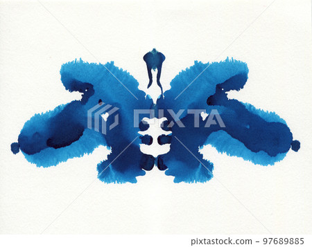 Ink stains like Rorschach test 97689885