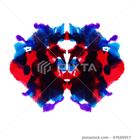 Ink stains like Rorschach test 97689957