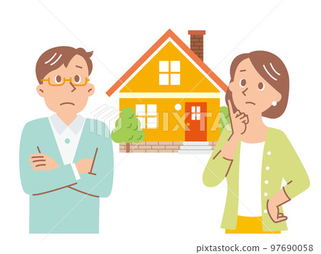 一對年輕夫婦擔心他們的房子 97690058