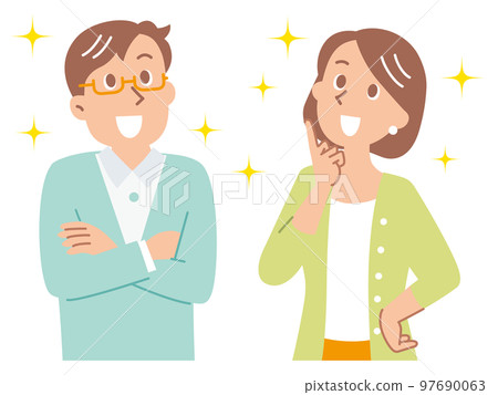 一對想出了好東西的年輕夫婦 97690063