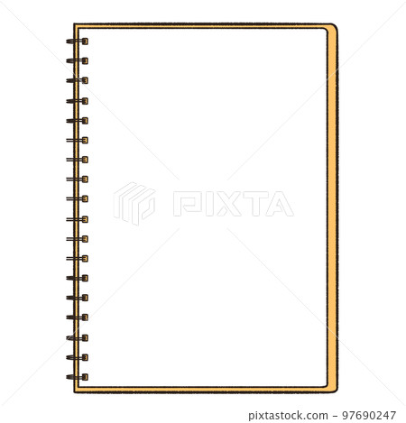 Ring Notebook Vector Illustration of a ring notebook with opened pages - Stock Illustration ...