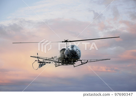 spreading plane in sky spreading plane in sky 97690347