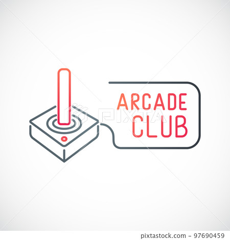 Game joystick icon isolated on white background. - Stock Illustration ...