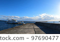 blue sea and sky 97690477