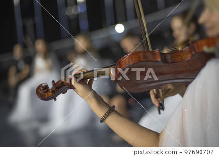 violin at a concert 97690702