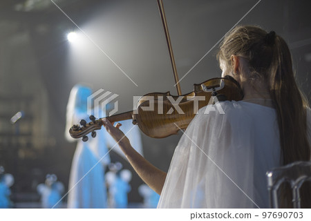 violin at a concert 97690703