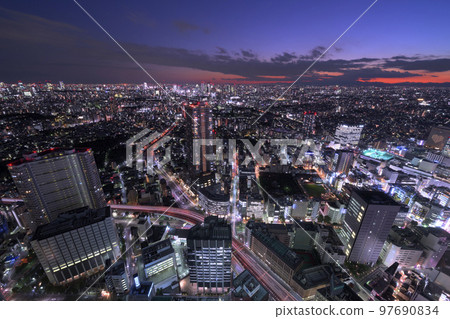 Ikebukuro night view 97690834