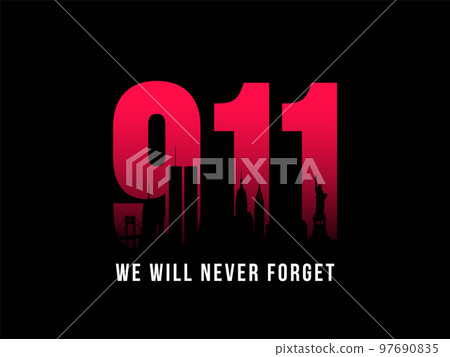 9-11 Patriot Day banner.  97690835