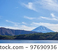 December (winter) Mt.Fuji seen from Lake Saiko Yamanashi Prefecture Fujikawaguchiko Town 97690936