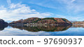[Panorama] December (Winter) Lake Chiyoda Yamanashi Prefecture 97690937