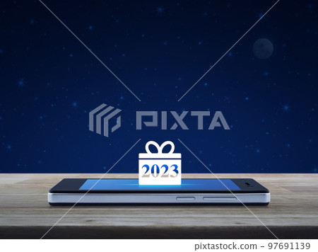 Business happy new year 2023 shop online concept Business happy new year 2023 shop online concept 97691139