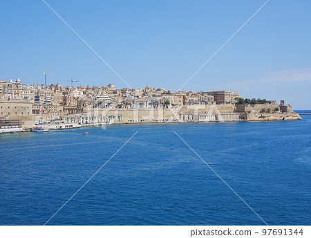 Panorama of Valletta european capital city of Malta on May 97691344