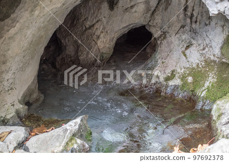 Water gushing out of Musou Cave Water gushing out of Musou Cave 97692378