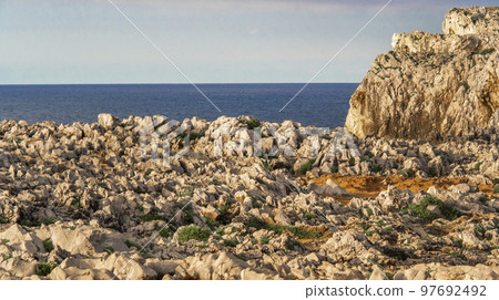 Rocky Coast, Pria Cliffs, Karst Formation, Llanes de Pria, Spain 97692492