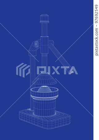 3D model of citrus hand press 97692549