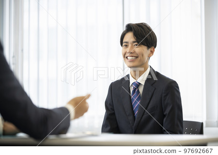 Interview, interview, job hunting, business meeting image Interview, interview, job hunting, business meeting image 97692667