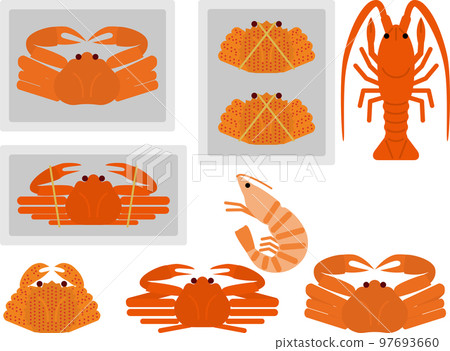 Crab and shrimp P 97693660