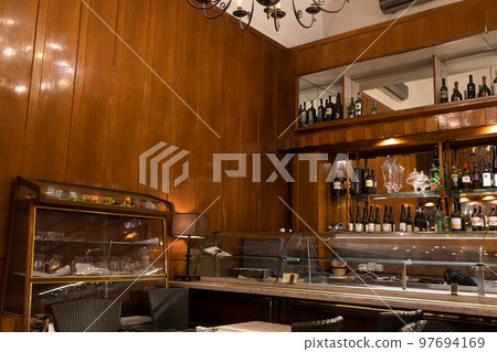 European cafe interior European cafe interior 97694169