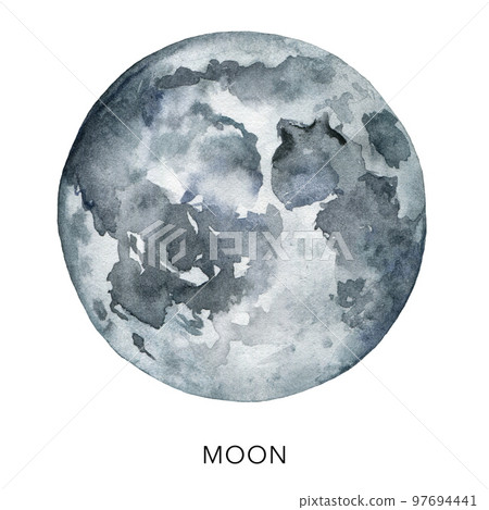 white moon crater watercolor palette