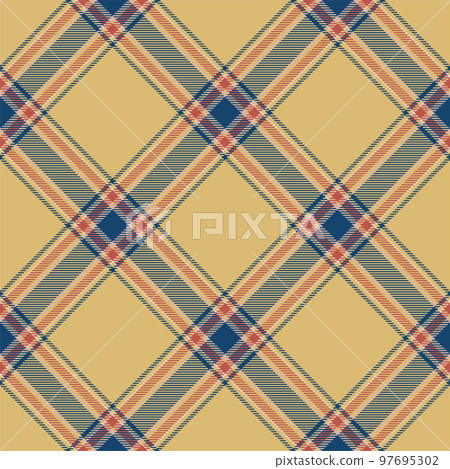 Tartan scotland seamless plaid pattern vector. Retro background fabric. Vintage check color square geometric texture for textile print, wrapping paper, gift card, wallpaper design. 97695302