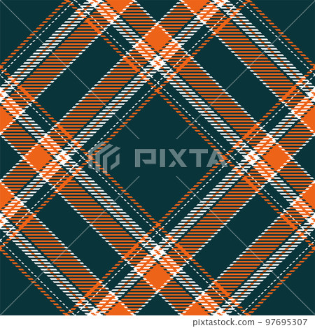 Plaid pattern vector. Check fabric texture. Seamless textile design for clothes, paper print. 97695307