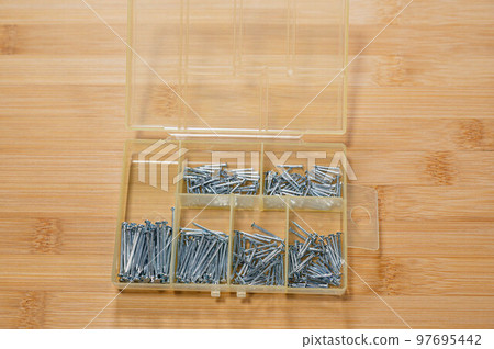 Nails arranged in a case 97695442