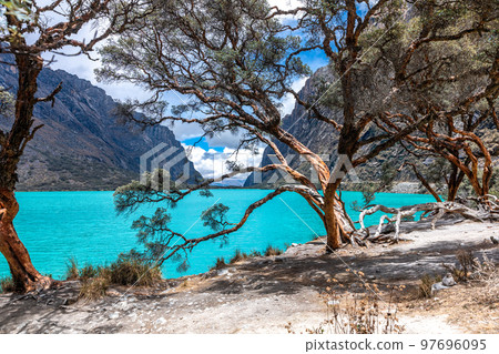 lake in Huascaran National Park in Yungay, Peru lake in Huascaran National Park in Yungay, Peru 97696095