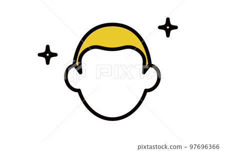 一個長頭髮的男人的偶像,AGA 的形象 一個長頭髮的男人的偶像,AGA 的形象 97696366