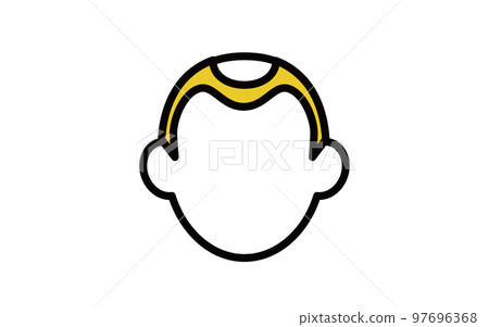 Icon of a man with thinning hair (bald), image of AGA 97696368