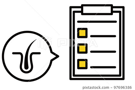 AGA (thinning hair treatment) and questionnaire icon, image of AGA 97696386