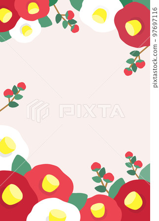 camellia background material - Stock Illustration [97697116] - PIXTA