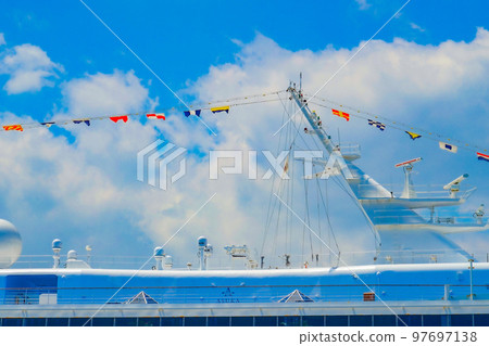 Asuka 2 (luxury cruise ship moored in Yokohama) 97697138